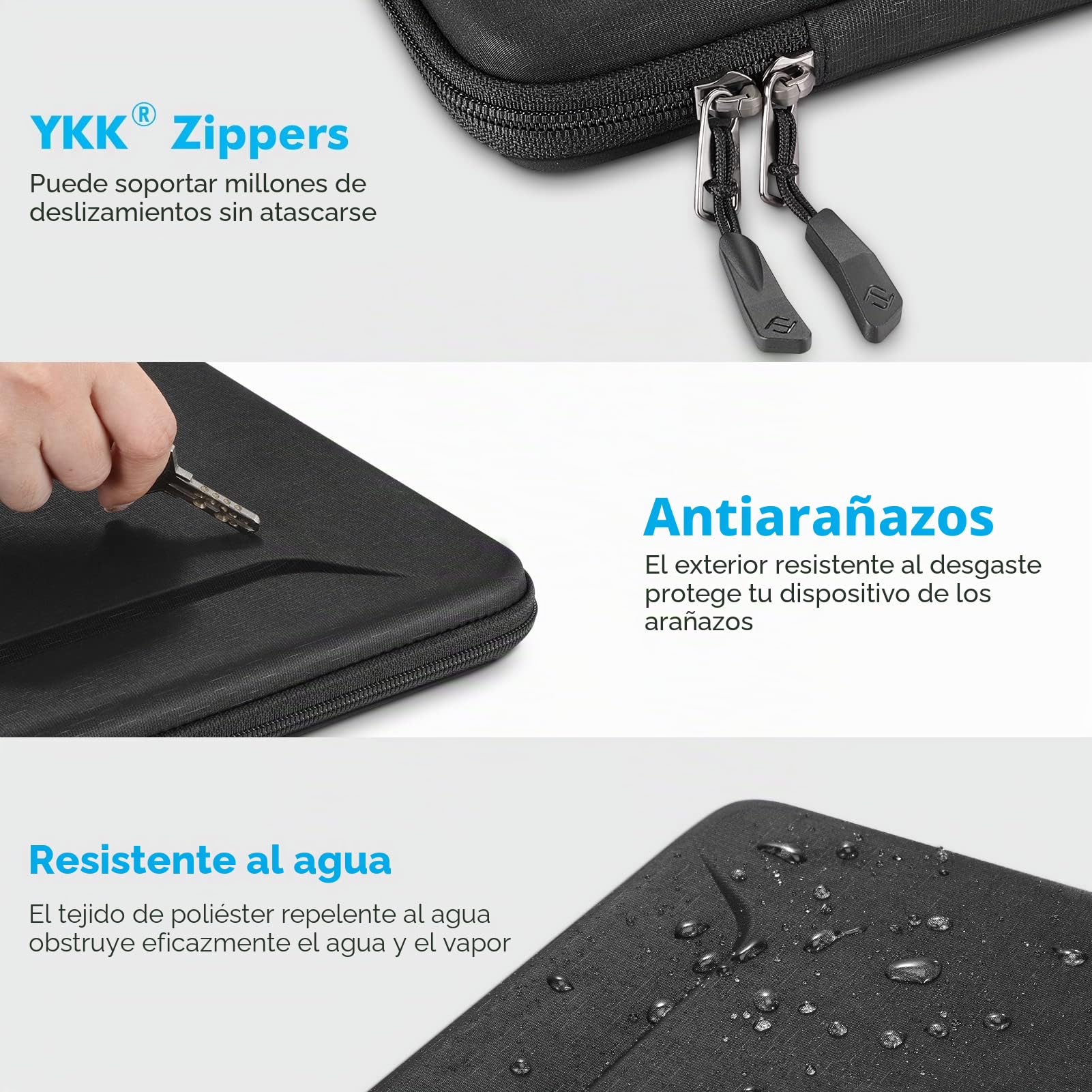 FINPAC Funda Protectora de Laptop para 13" MacBook Neo A18 Pro 2026, 13" MacBook Air M5 M4 M3 M2 M1 2026-2018, 14" MacBook Pro M5 Pro/MAX M4 M3 M2 2026-2021, Dura Bolsa para Portátil 13-Pulgada