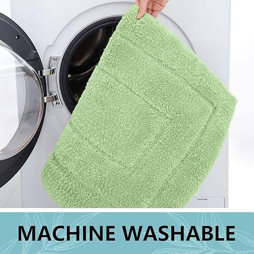 Miniatura 21 de Buganda Alfombras de baño, 24" x 16", Alfombras de baño de microfibra suaves y absorbentes, Alfombra de ducha esponjosa antideslizante, Alfombras de