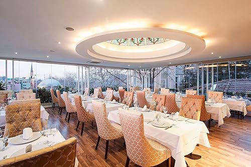 Miniatura 449 de Paquete de 10 manteles redondos de 120 pulgadas, mantel de poliéster blanco para mesa redonda, resistente a las manchas y a las arrugas, mantel