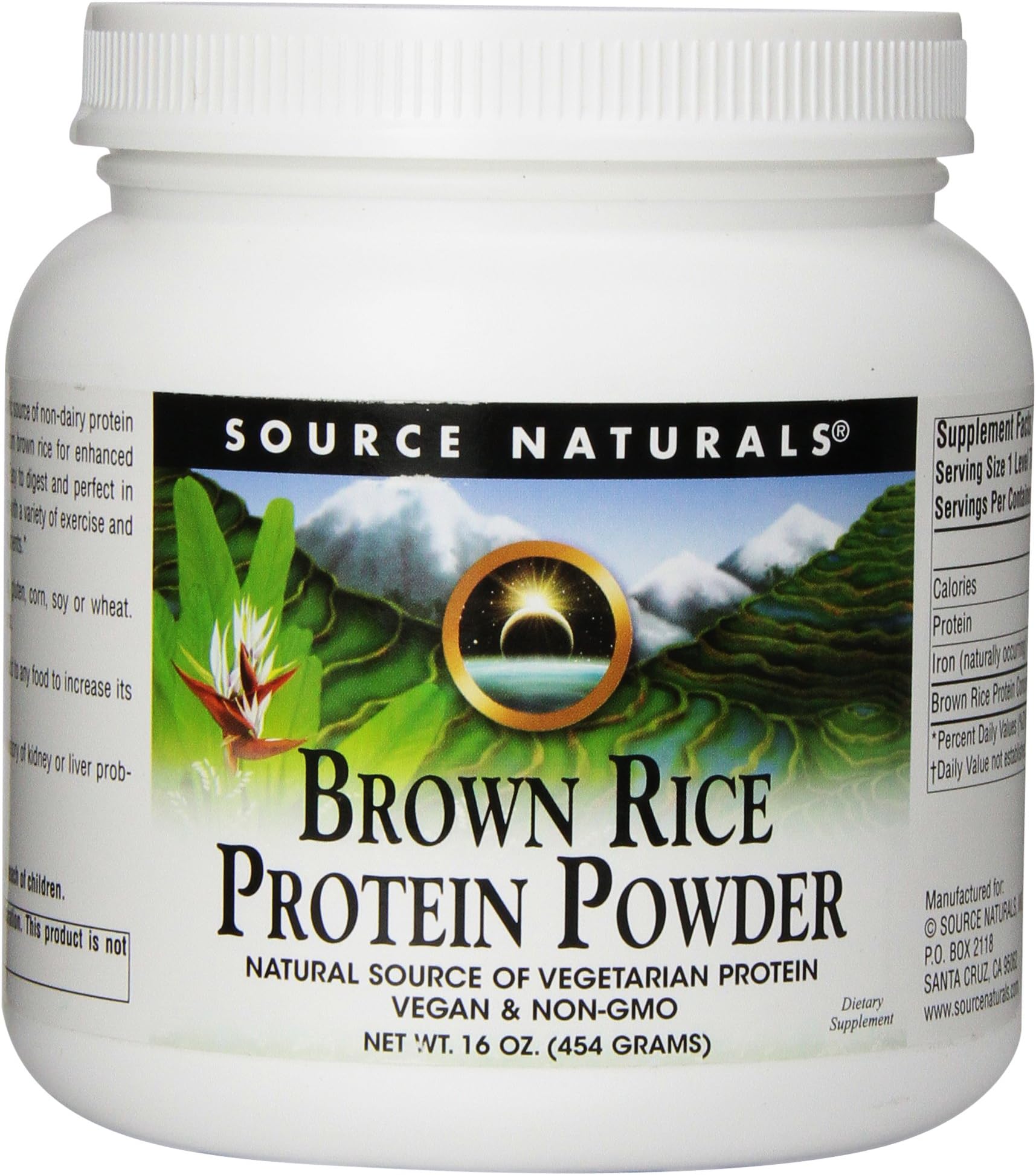 Source Naturals Brown Rice Protein Powder, 454 Gm