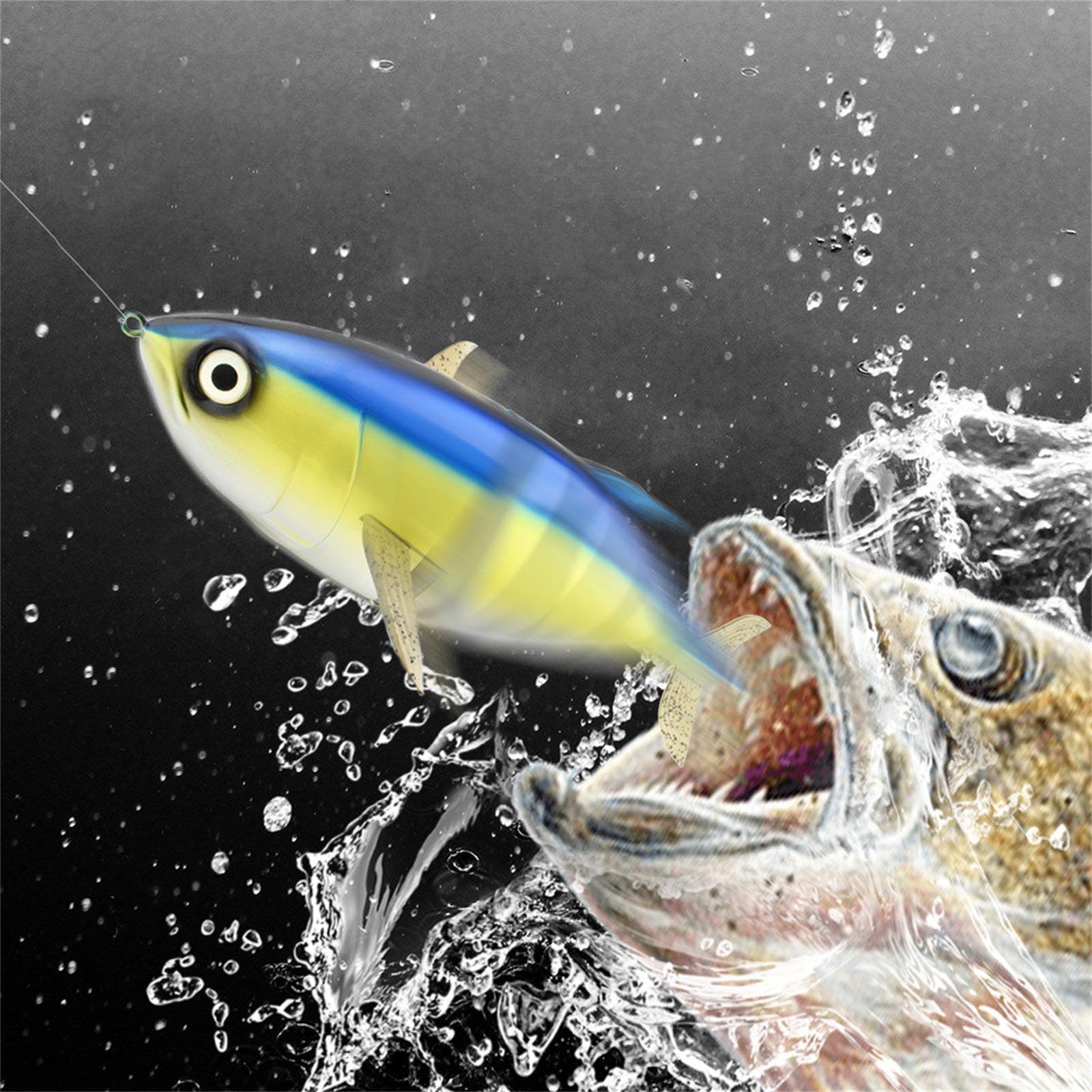 Stereoskopischer Albacore Angelköder mit rasselnden Perlen und verstärktem Stoff für erfolgreiches Angeln Meerwasser Perlen Angelköder