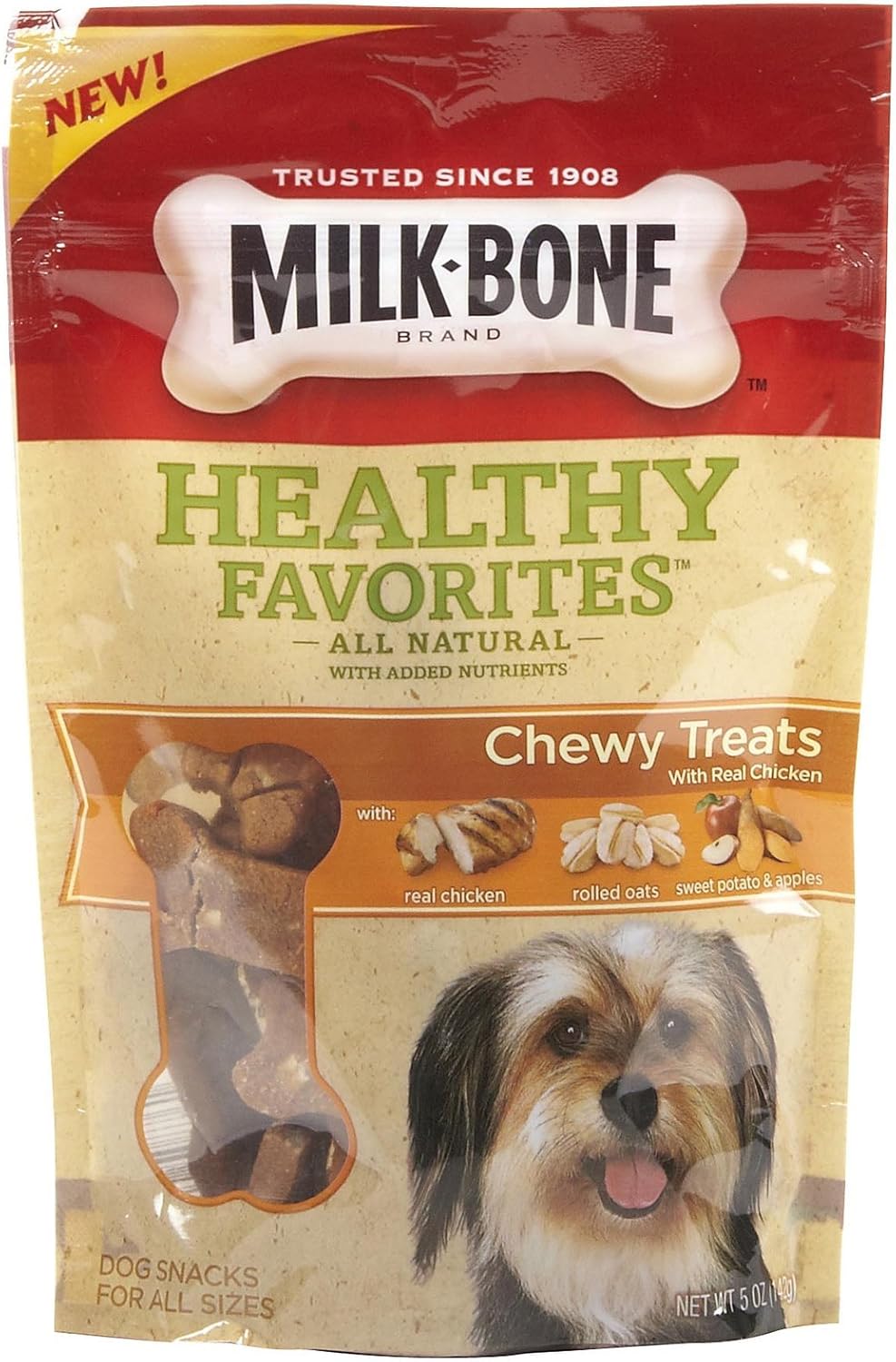 MilkBone Healthy Favorites Chewy Treat Chicken 5 Oz