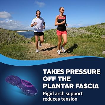 Airplus Plantar Fascia Orthotic 3/4 Length Shoe Insole (FSA&HSA Eligible)-Foam Shell & Gel Heel - Deep Heel Cup, Full-Foot Arch Support-Soft Cushioning & Stability -Fits Most Shoes & Boots-Unisex