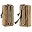 FRTKK 2 Pack Molle Pouches - Tactical Compact Water-Resistant EDC Pouch Small Utility Pouch Bags (Patch Included) (2 Pack-Tan 3)