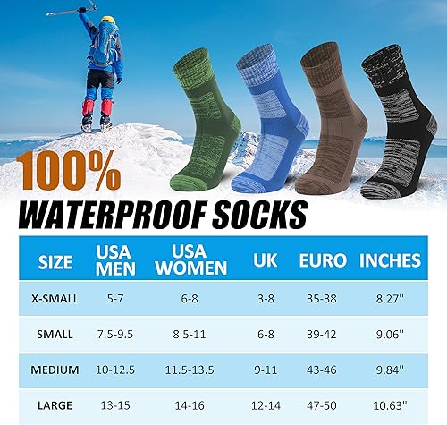 Vista 5 de Calcetines impermeables Neopreno Unisex Transpirable Deportes al aire libre Senderismo Pesca Vadeo TripulaciónCalcetines