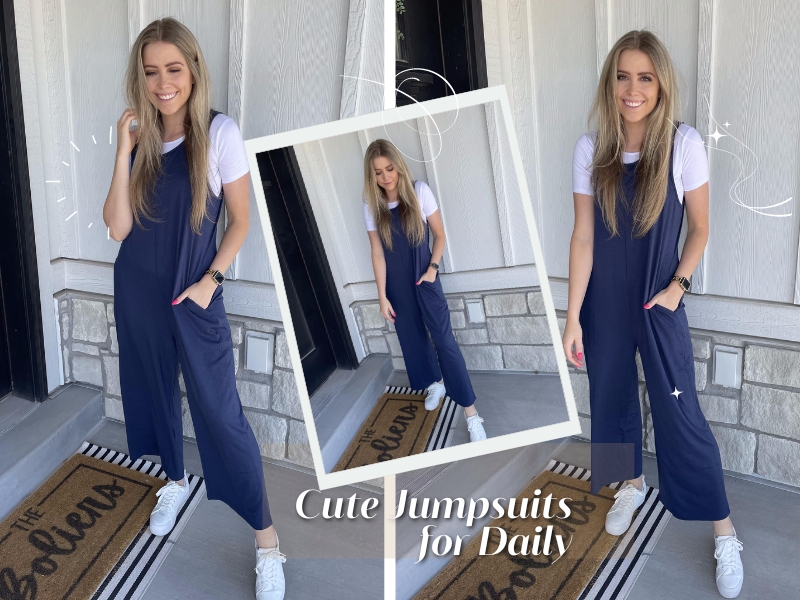 Amazon.com: Ekouaer Sleeveless Jumpsuits for Women Casual Summer