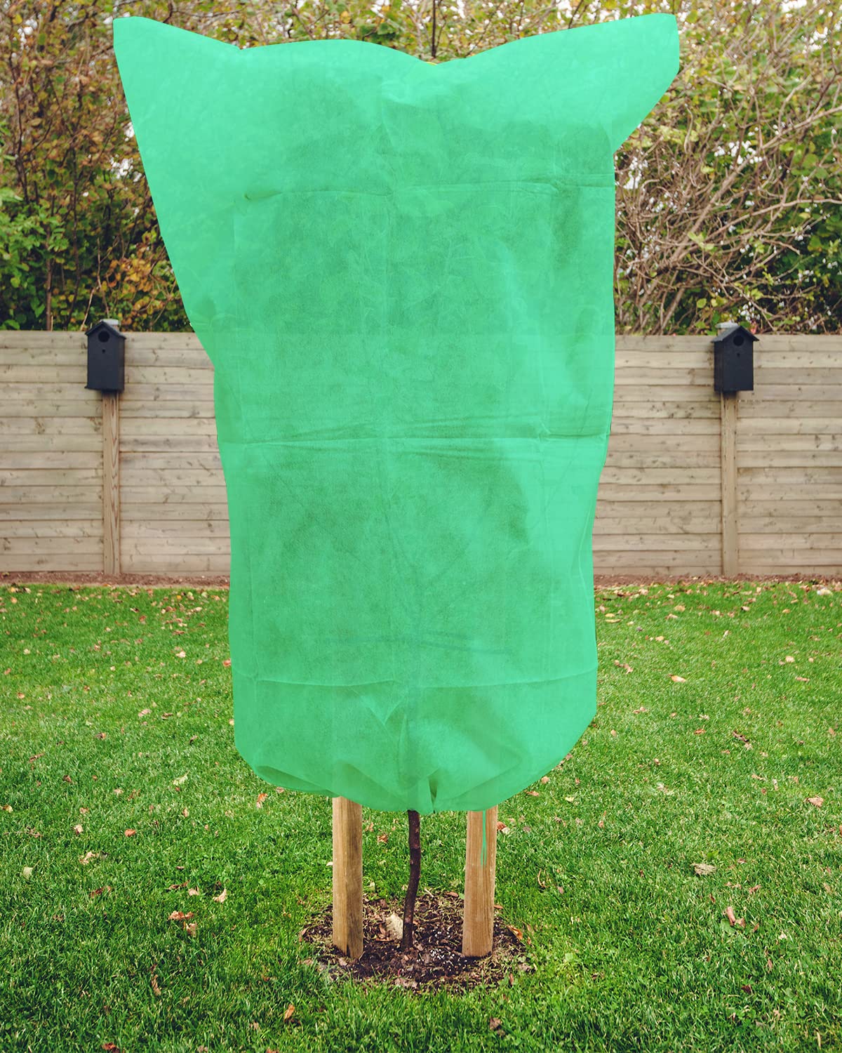 EAONE Paquete de 12 cubiertas para plantas de protección contra congelación, verde-M