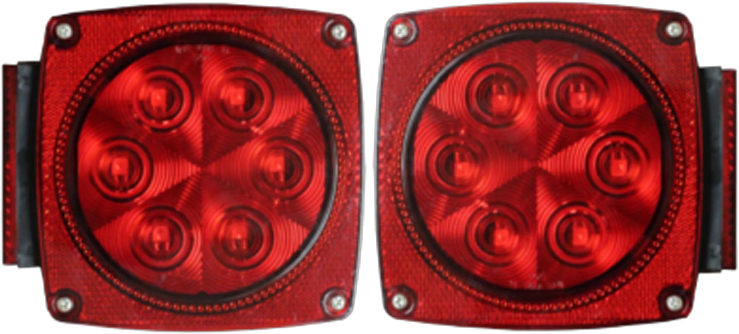 Leading Edge Lighting LED Submersible Light Kit Under 80" Combo Stop Turn Tail with License Plate Trailer Truck Light