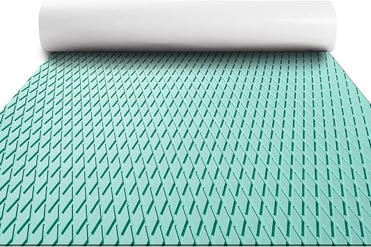 FOCEAN EVA Foam Boat Flooring Camouflage Surfboard Traction Pad Grip Mat Non-Slip Self-Adhesive Marine Flooring Decking Sheet for Boats, Paddleboard, Kayak, Surfing, 94.5"x47.2"/23.6"/15.7"