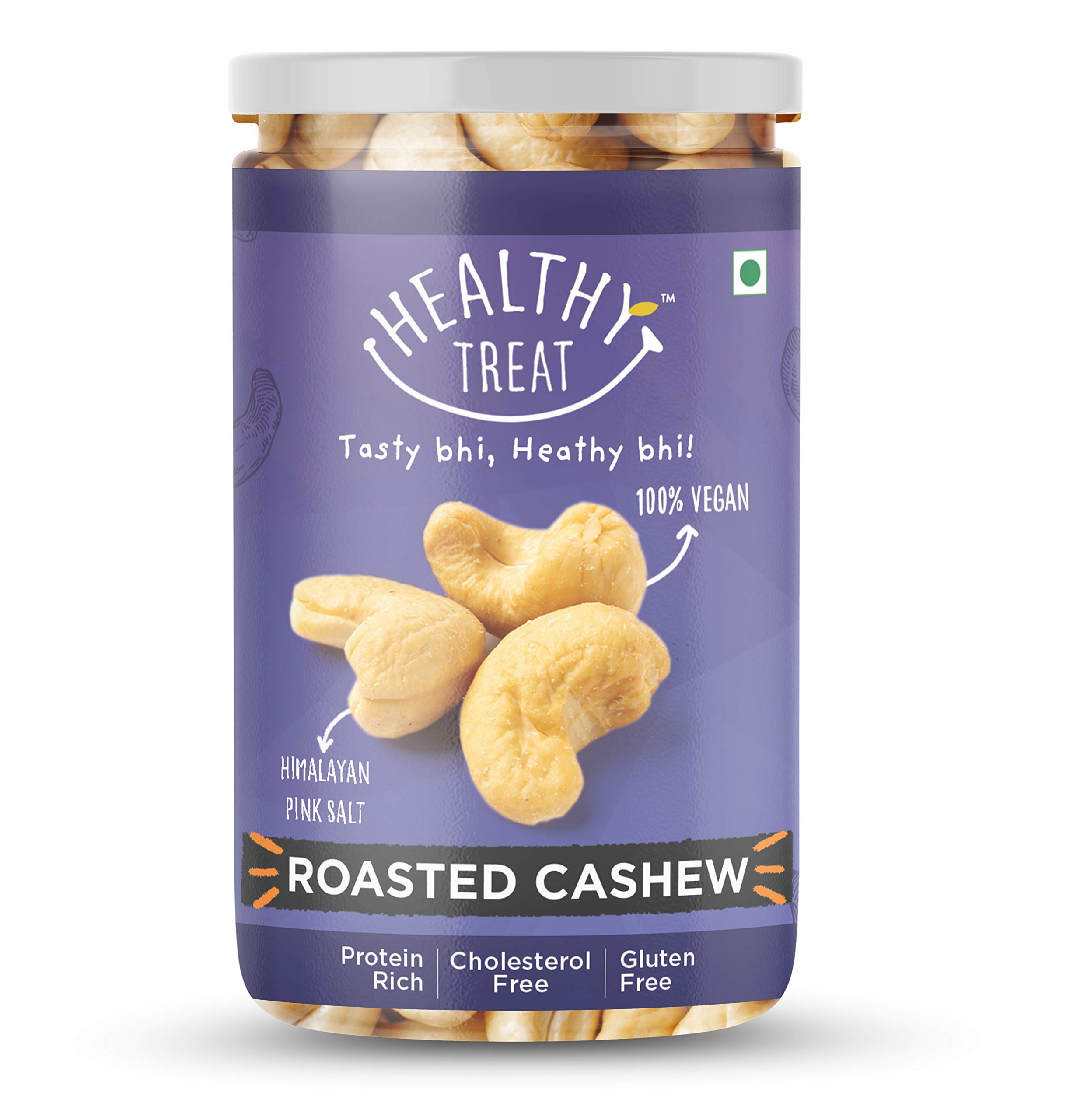 Healthy Treat Roasted Cashews 200 g | Roasted and Salted Cashews nuts | Freshly Oven Roasted | Premium Kaju nuts | Nutritious, Crunchy & Delicious | Gluten Free | Plant-Based Protein (B08HLBLT1J) Amazon Price History, Amazon Price Tracker