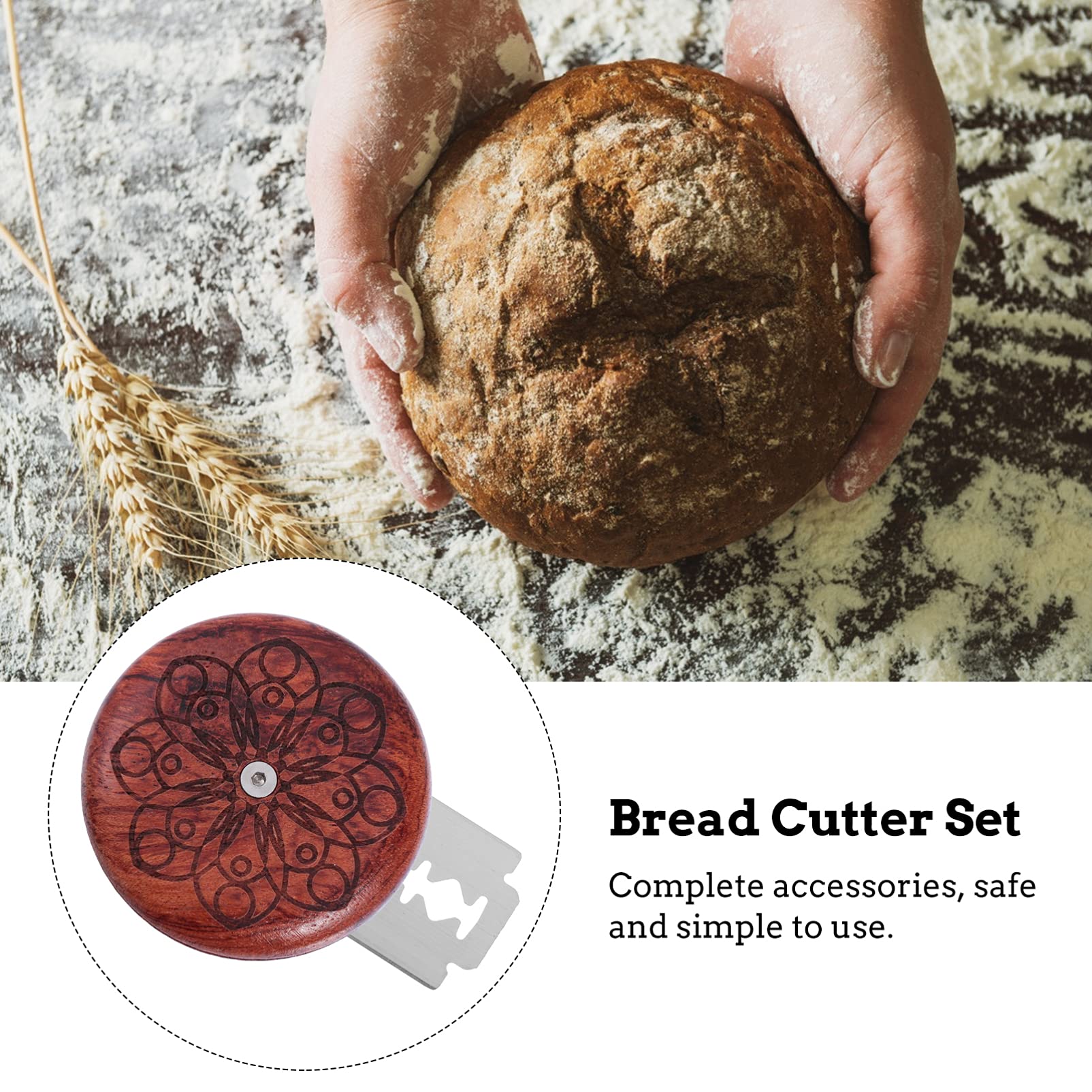 DOITOOL 1 Set UFO Pane Lame Pasta di Punteggio Tagliando Strumenti di Cottura Lievito Naturale Pane Lama di Rasoio Cutter Banneton Strumenti per La Preparazione per Il Pane Bakers Fatti A