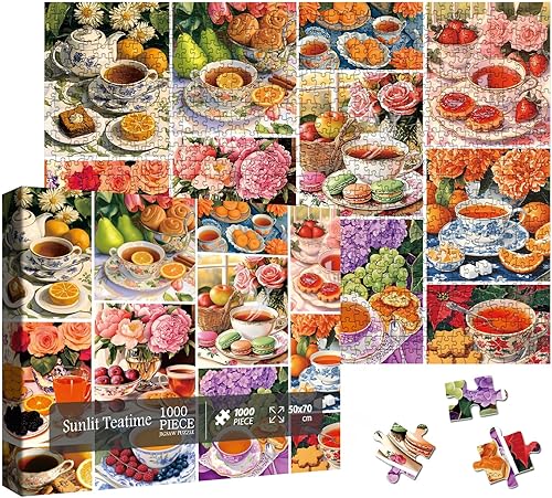 Miniatura 15 de Coloridos rompecabezas de peces de arrecife de coral del océano para adultos, 1000 piezas, hermoso rompecabezas de animales marinos, rompecabezas