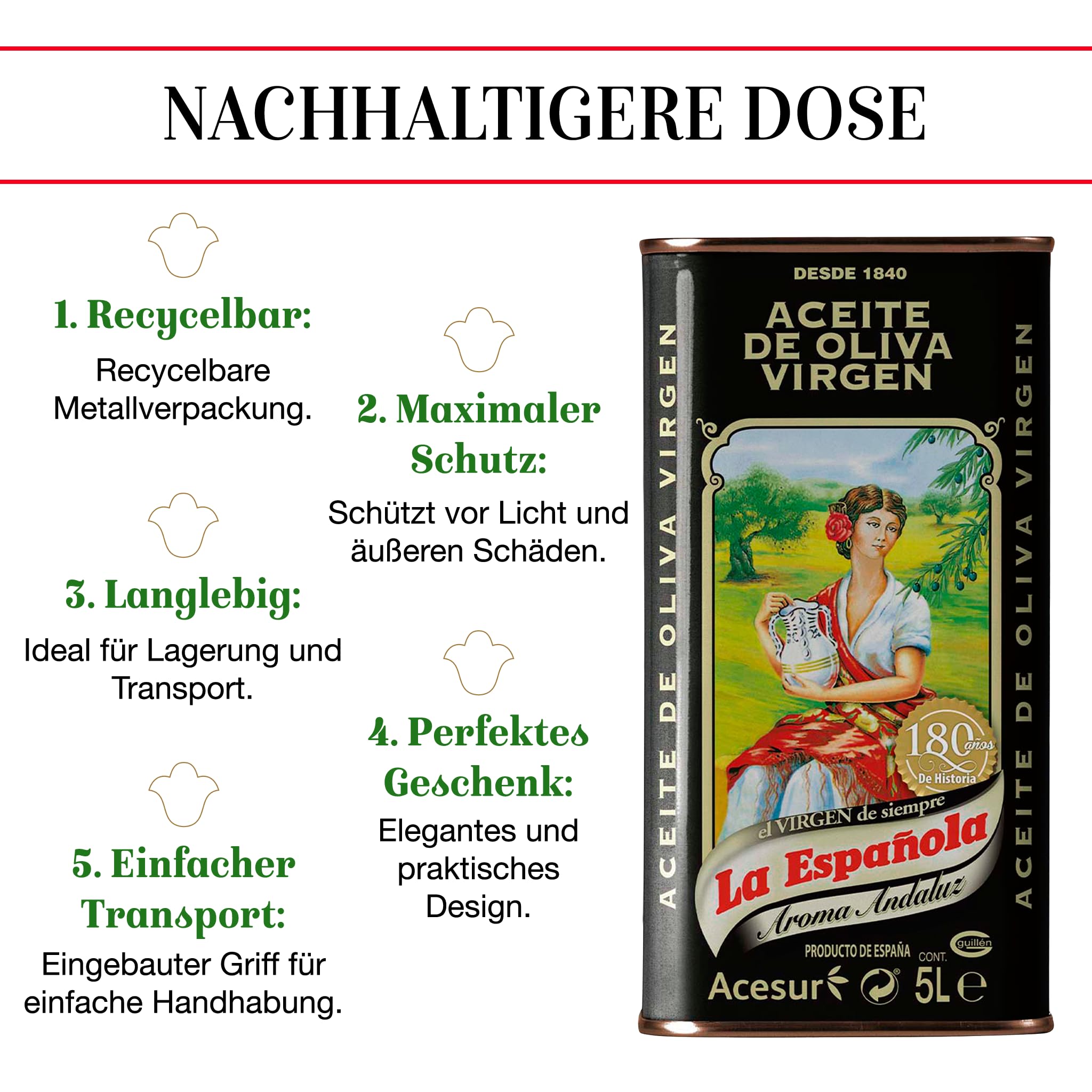 LA ESPAÑOLA- Natives Olivenöl Aroma Andaluz - Kanister 5L