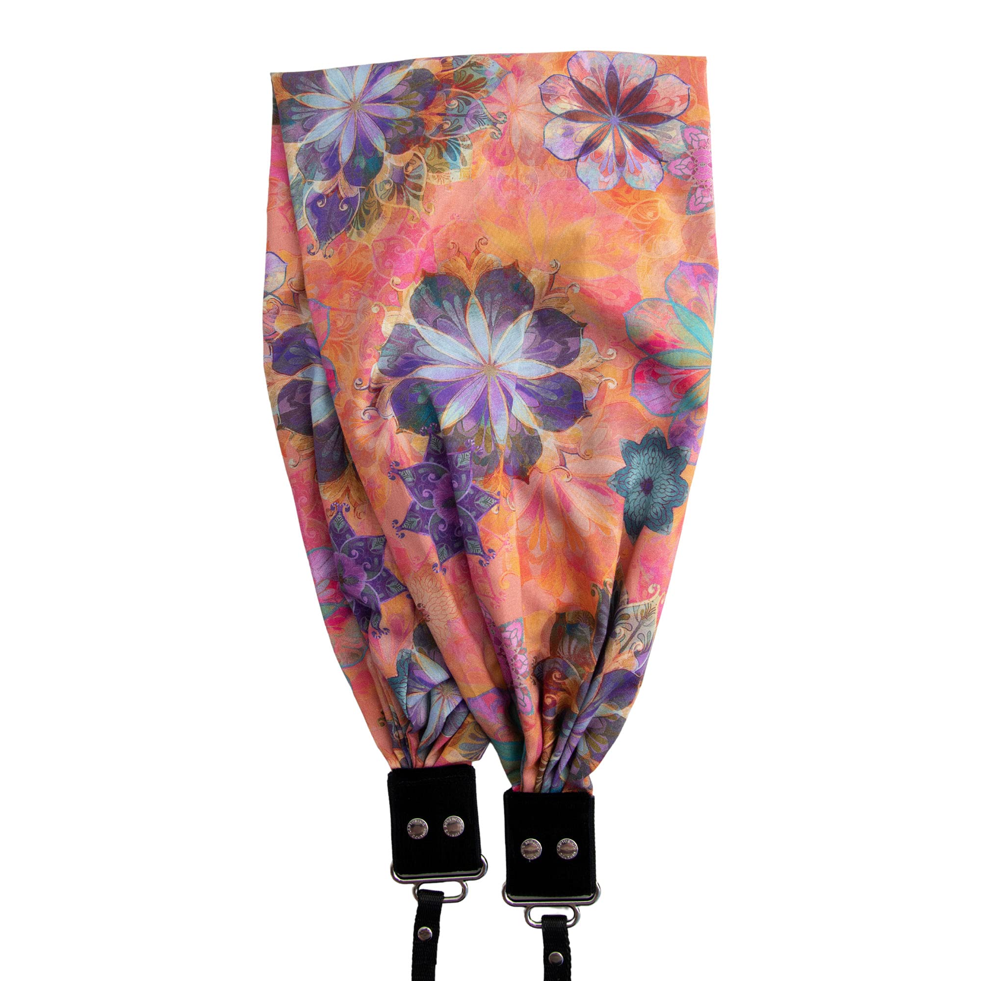 Capturing Couture Scarf Camera Strap with Hidden Pocket, Bellissimo Rome - Zipper Pocket Holds Phone, Keys, Cash and Spare Memory Card, Pocket Large Enough for Smartphone, Quality USA Made