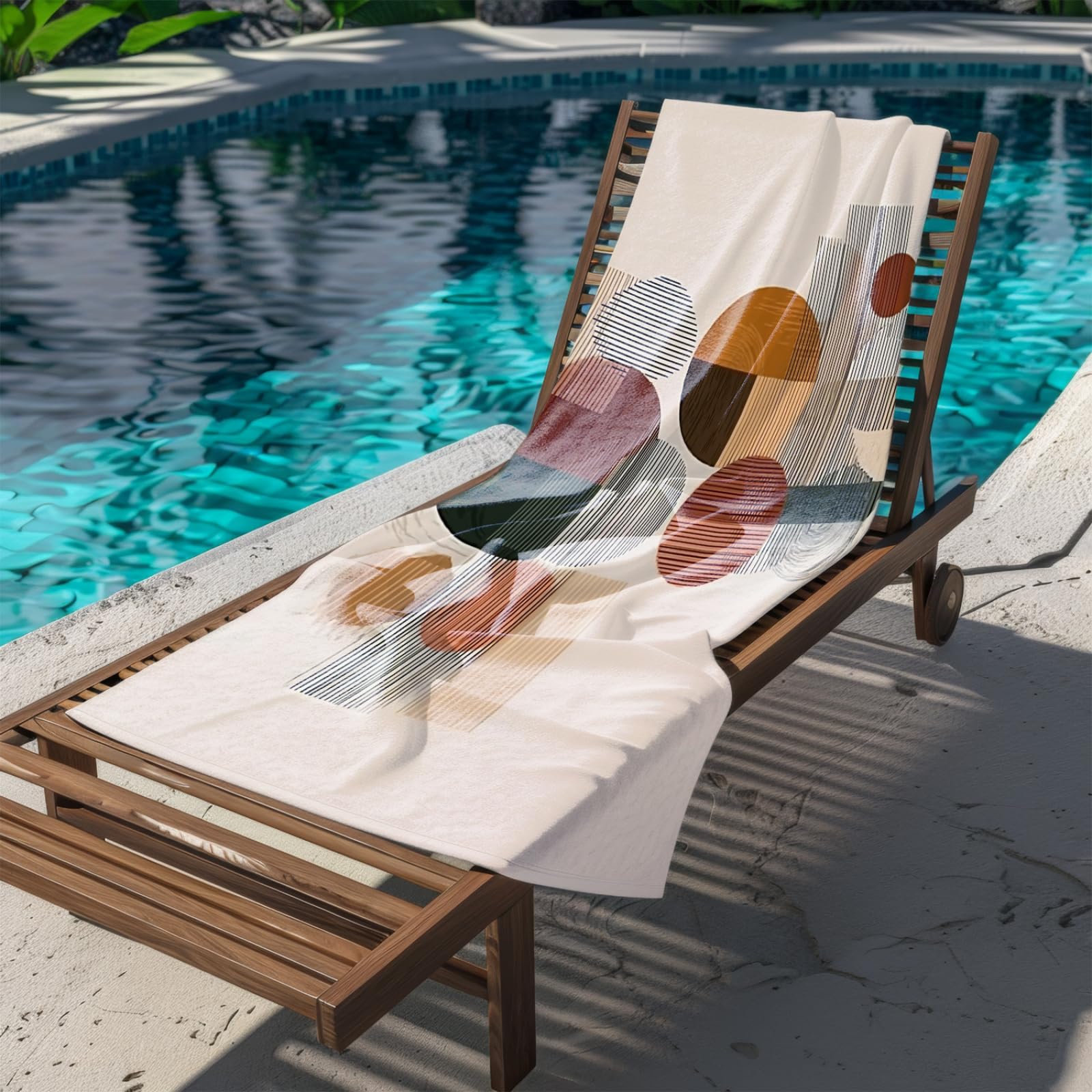 Generico Telo Mare Microfibra 200X100 Modello Verde Marrone Asciugatura Rapida Telo da Spiaggia Sabbia Per Donna Uomo Viaggi Vacanze Nuoto Campeggio