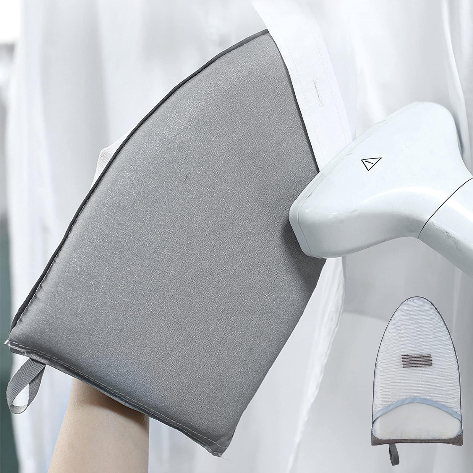 CINPIUK Garment Steamer Ironing Gloves Anti Steam Glove Heat Resistant Cotton Garment Steamer Mitt, Garment Steamer Accessories For Clothes (1 Piece)