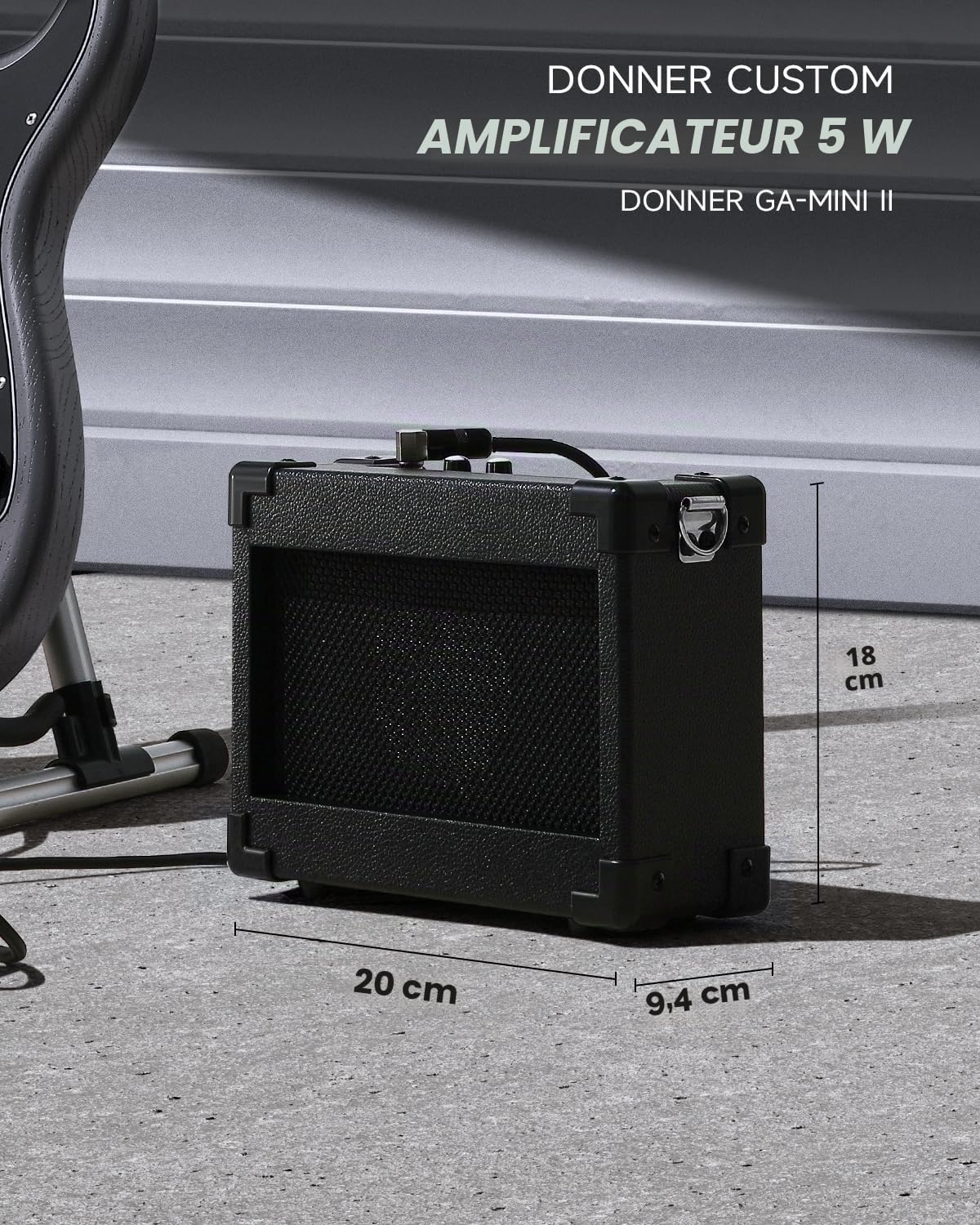 DONNER DST-80 Guitare Électrique Kit Complet pour Débutants 39” avec Amplificateur, Pickups SSS Classiques, Incluant Housse, Accordeur, Capodastre, Sangle, Plectres et Leçons en Ligne Gratuites