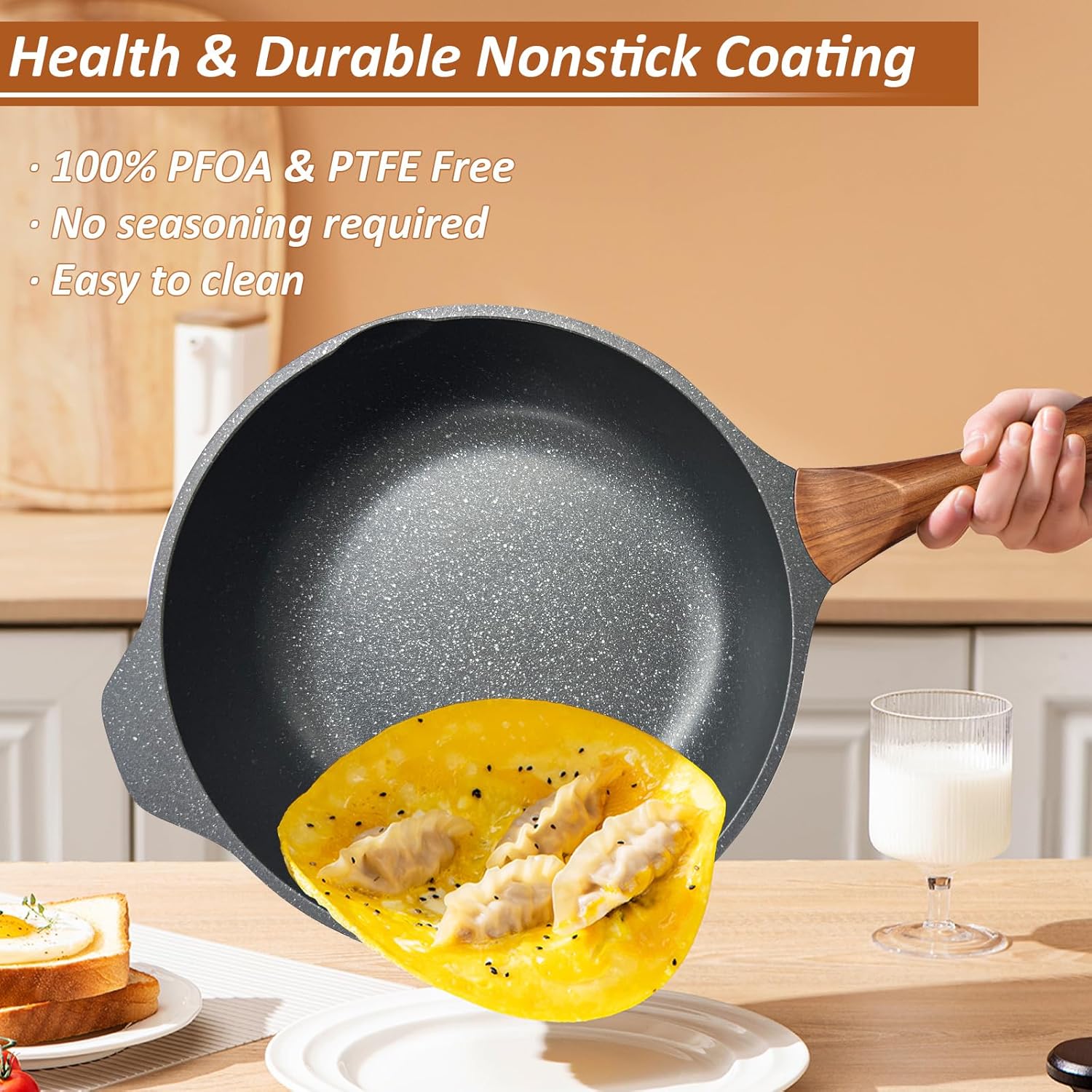 Nonstick Wok Makes Cooking and Cleaning Easy