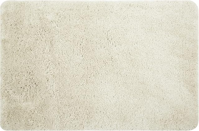 Umi Non Slip Bath Mat Fluffy Soft Plush Water Absorbent Bath Rug Machine Washable Bathroom Mat Cream 50x120cm 20x47in