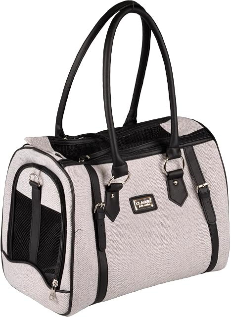 Foto 4 de 6 de Transportín Gato - Perro - Tatjana Gris - Bolsa en Textil con ventilación y Base extraíble