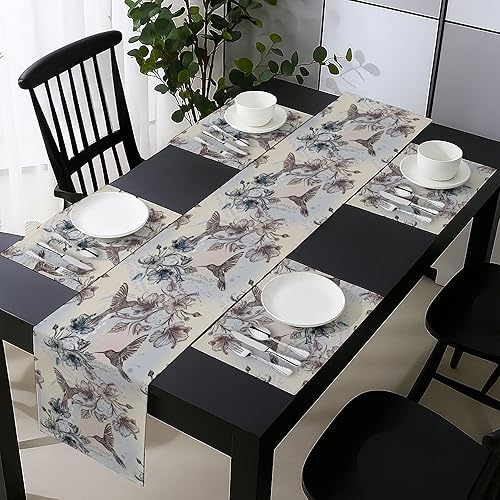 Miniatura 51 de Ambesonne Mal de Ojo Tablero de Mesa, Patrón Simétrico Ojo Que Todo Lo Ve Supersticioso Turco Étnico, Tablero Rectanglar para Comedor y Cocina, 16"