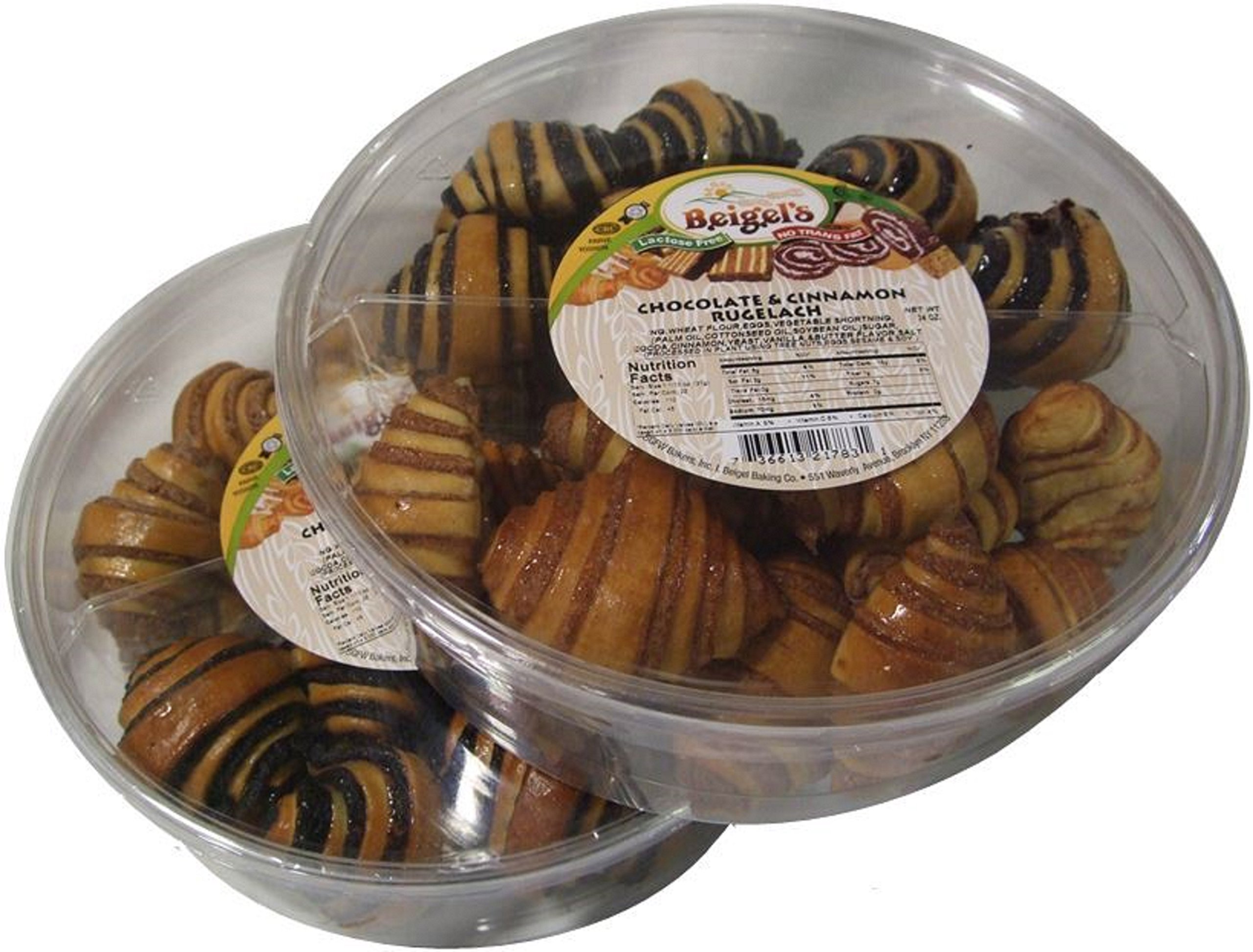 Beigel's Chocolate & Cinnamon Rugelach 48 Oz. 48 Pcs. (Double Box)
