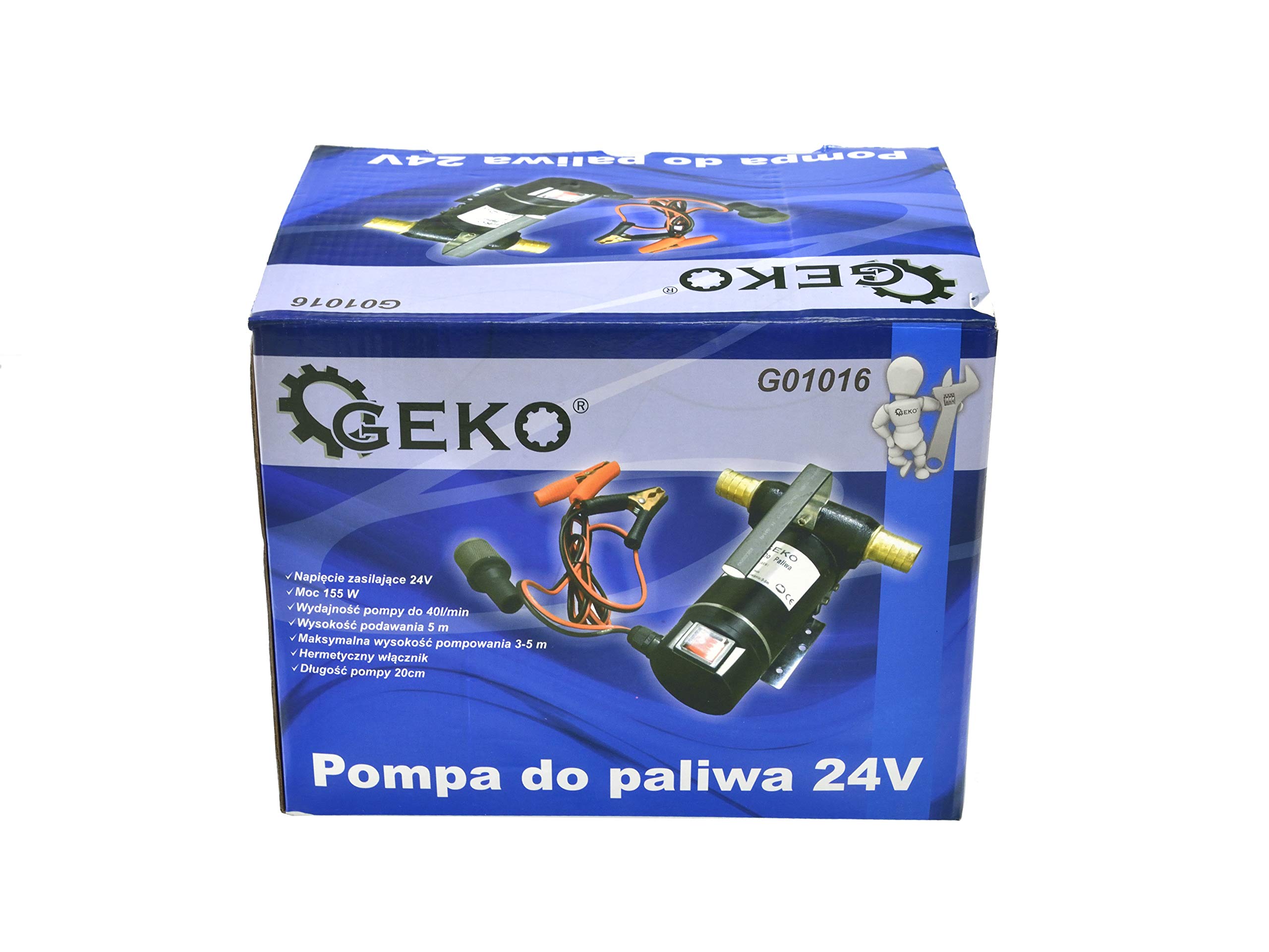 BSD Bomba de Transferencia Combustible - Bomba Eléctrica para Combustible, Bomba de Transferencia Combustible Diesel, Bomba Surtidor Diesel Autocebante - 24V 155W - 3/4” BSP