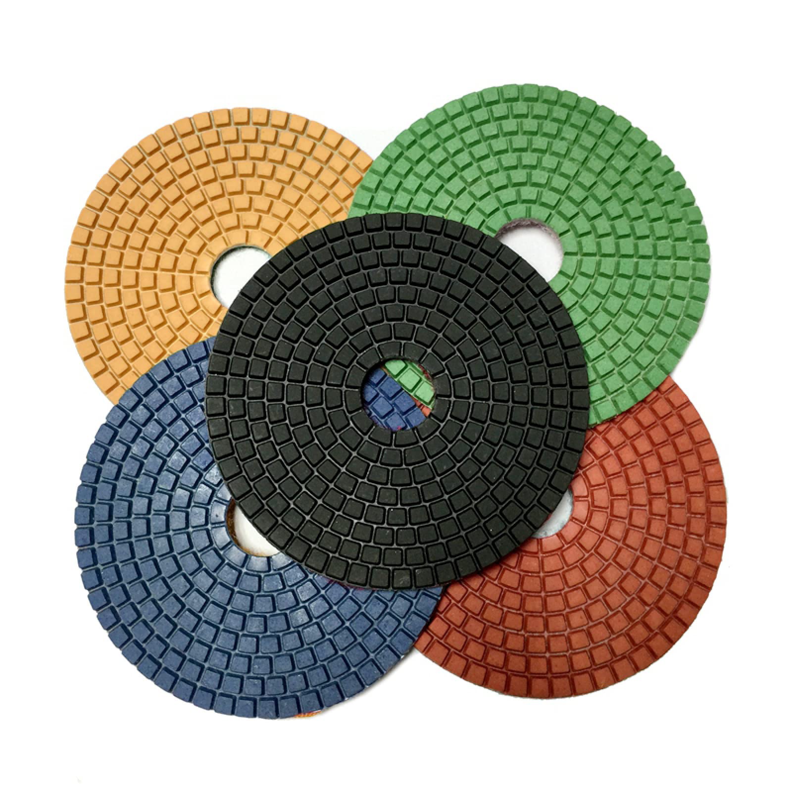Diamentowe pady polerskie tarcze szlifierskie, 10 sztuk/partia 5-calowa diamentowa podkładka polerska Mokre granitowe podkładki polerskie 125 mm diamentowe podkładki polerskie Marmur Beton 5DS1(100)