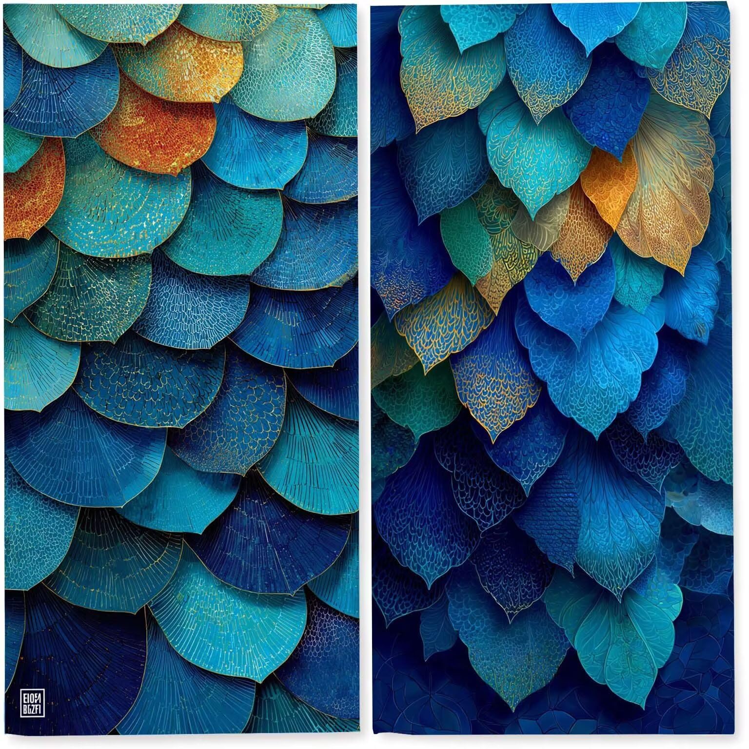 Ręczniki plażowe z mikrofibry dla dorosłych, 100 x 200 cm, 2 sztuki, lekki ręcznik plażowy z jednostronnym nadrukiem, bardzo duży, szybkoschnący, bez piasku, ręcznik plażowy do pływania, podróży
