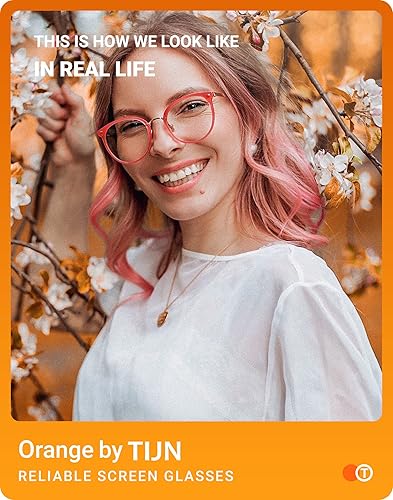 Miniatura 9 de TIJN Lentes de bloqueo de luz azul para mujeres y hombres, dispositivo de TV con luz azul, antifatiga ocular, marco de metal redondo