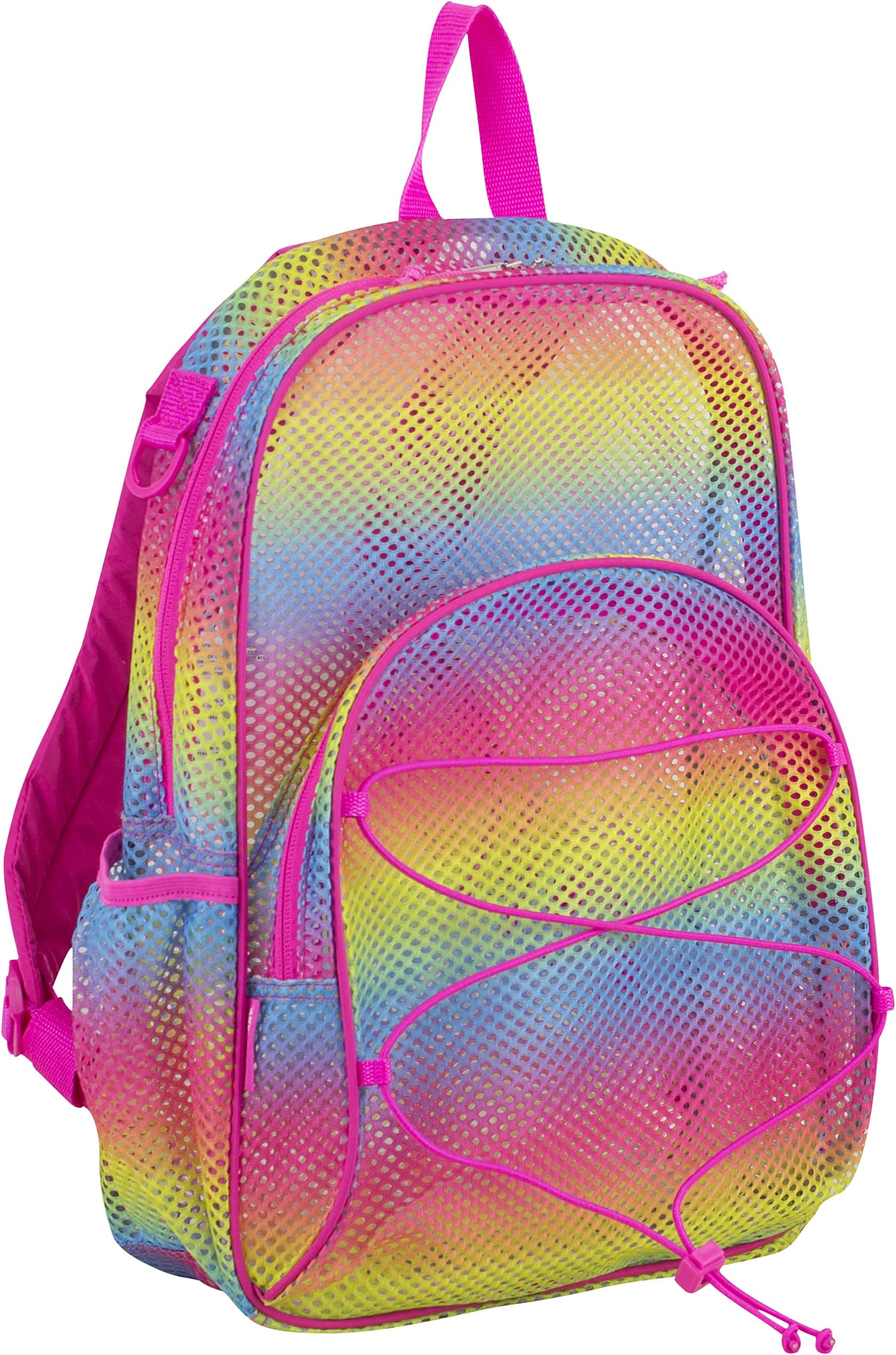 EASTSPORTMesh Backpack Dual Compartment See Through Semi Transparent with Adjustable Straps