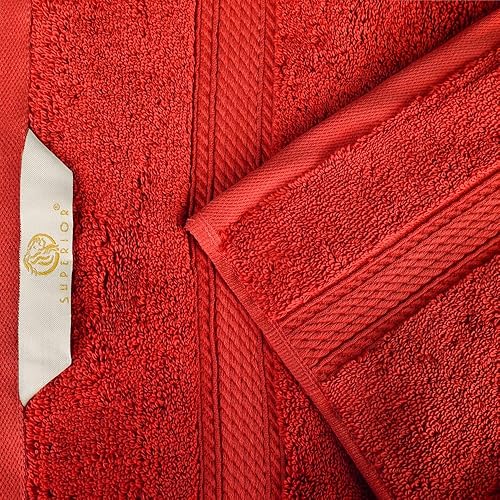 Vista 68 de SUPERIOR - Juego de toallas de algodón egipcio de 28.22 oz/m², incluye 2 toallas de baño, 2 toallas de mano, 2 toallas para la cara, artículos