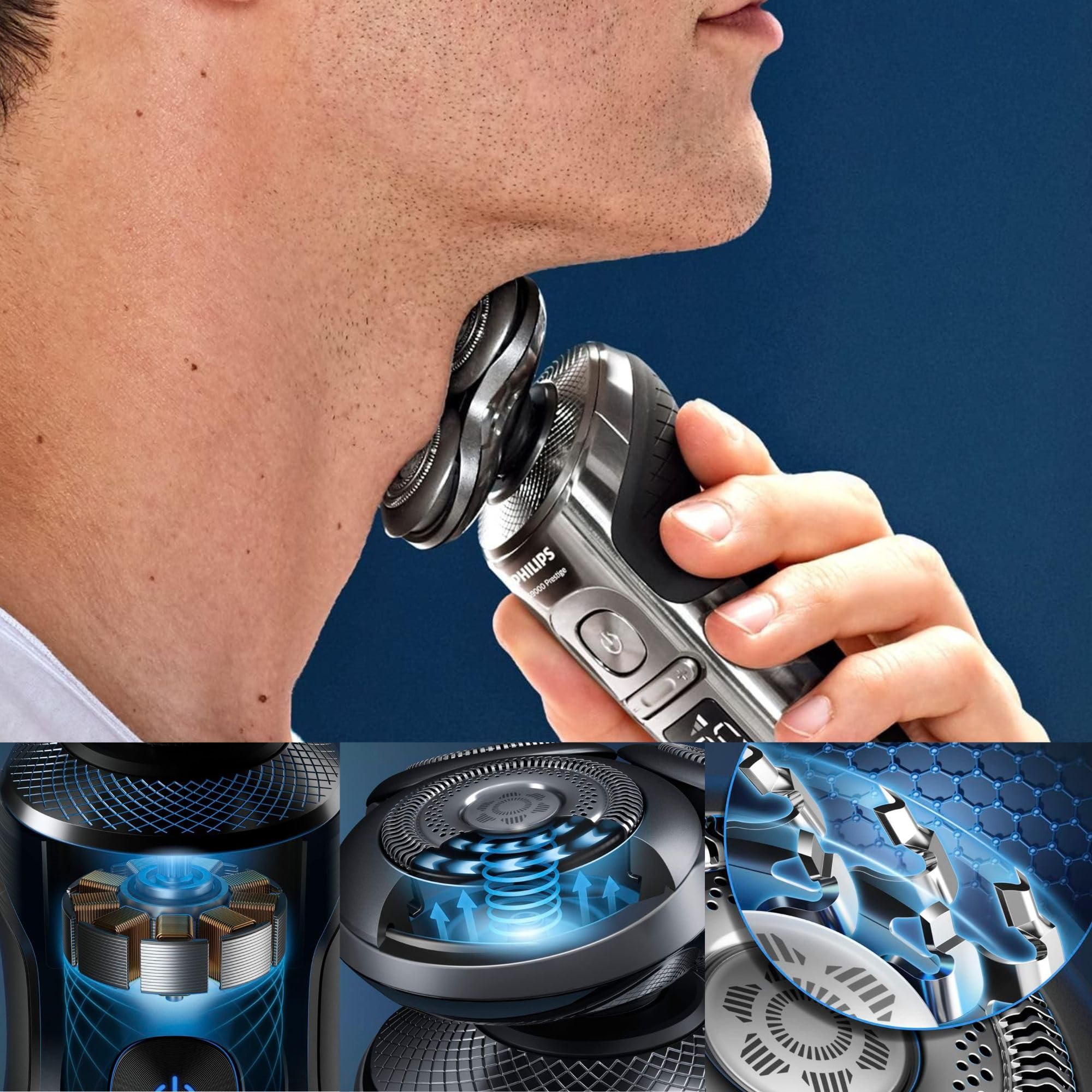 Amazon.com: Philips S9000 Prestige Electric Shaver w/Qi Wireless