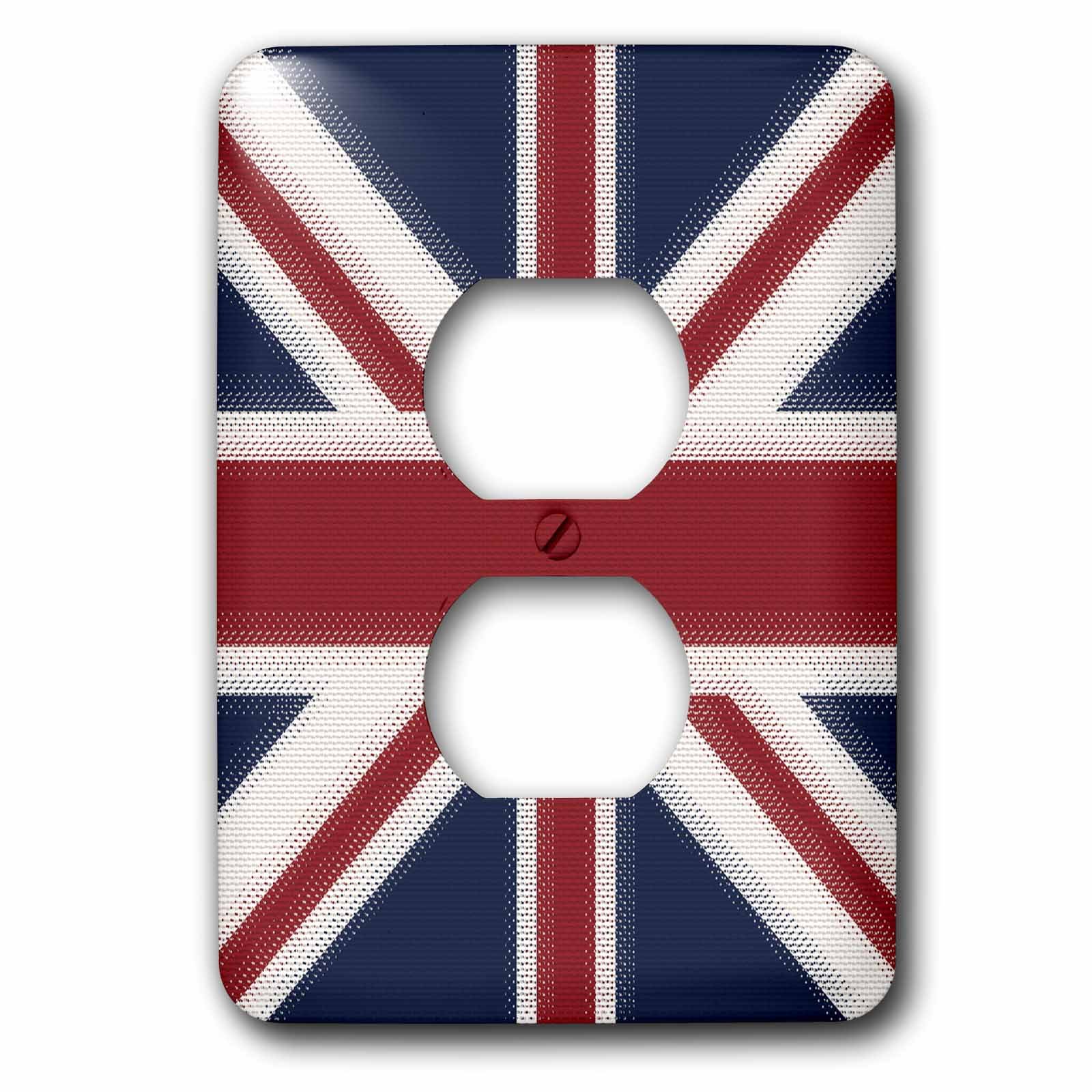 Plaque de finition double prise Union Jack UK 3drose LSP 60594 6