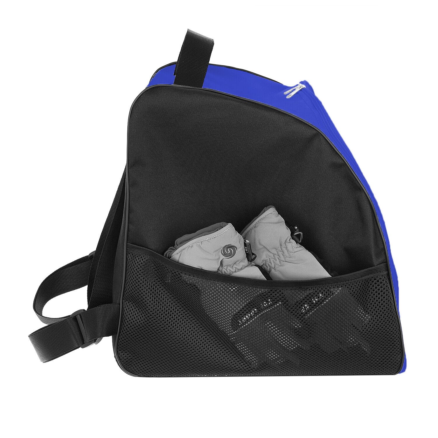 Skischuhtasche Skistiefeltasche mit Rucksackfunktion sowie Platz für Helm und Zubehör | Skischuhrucksack Bootbag Helmtasche Ski-, Snowboard- und Schlittschuhe