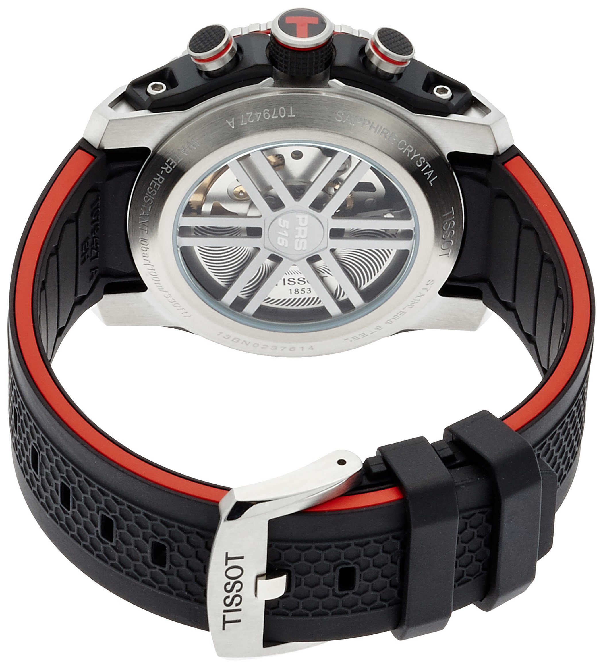 Tissot Men's T0794272705700 PRS 516 Stainless Steel Automatic Watch with  Black Rubber Band - Buy Online - 7386264
