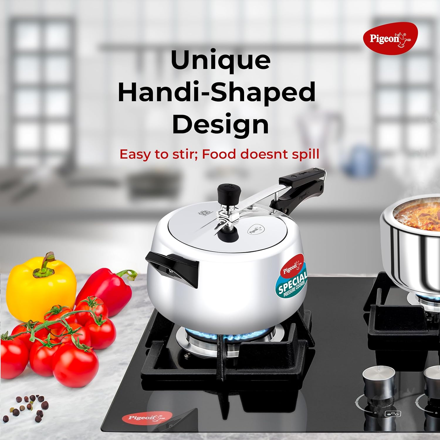 Buy Now Pigeon Special Pressure Cooker Aluminium Inner Lid Induction Base 5 Litre Capacity - Silver 81Ang9d0SDL. SL1500