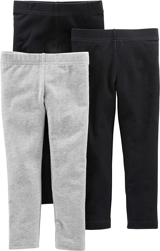 Set Pantaloni Bimba Simple Joys By Carter's - 2 Maglie E 2 Leggings, Cotone - Foto 8