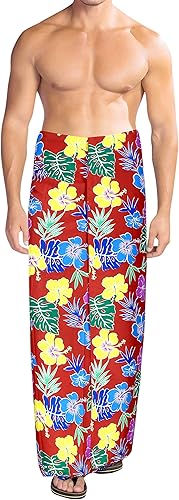 Miniatura 2 de LA LEELA Men's Pareo Standard Party Surf Sarong Beach Wrap