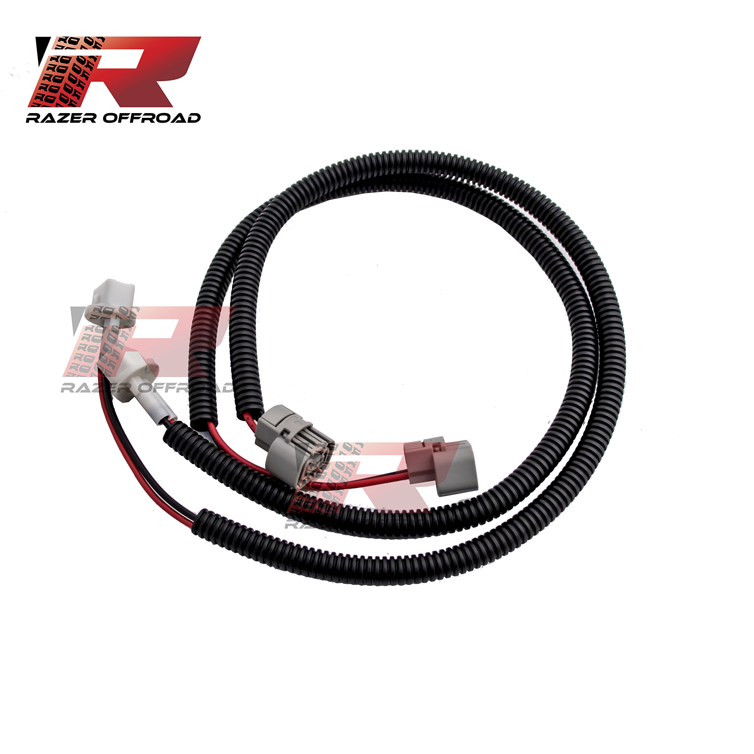 Razer Auto Black 1 Pair 24" Fog Light Extension Cable Wire Harness with