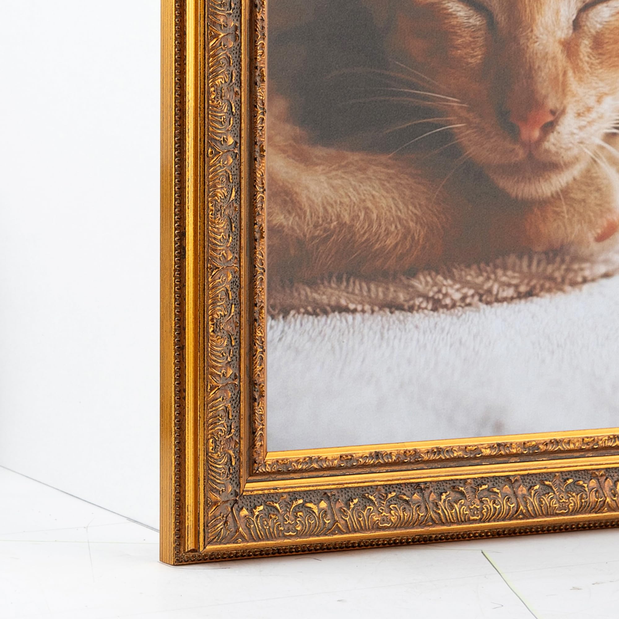 装飾的なゴールド木製額縁 Amazon.co.jp: ArtToFrames 14x20インチ マルチピクチャー