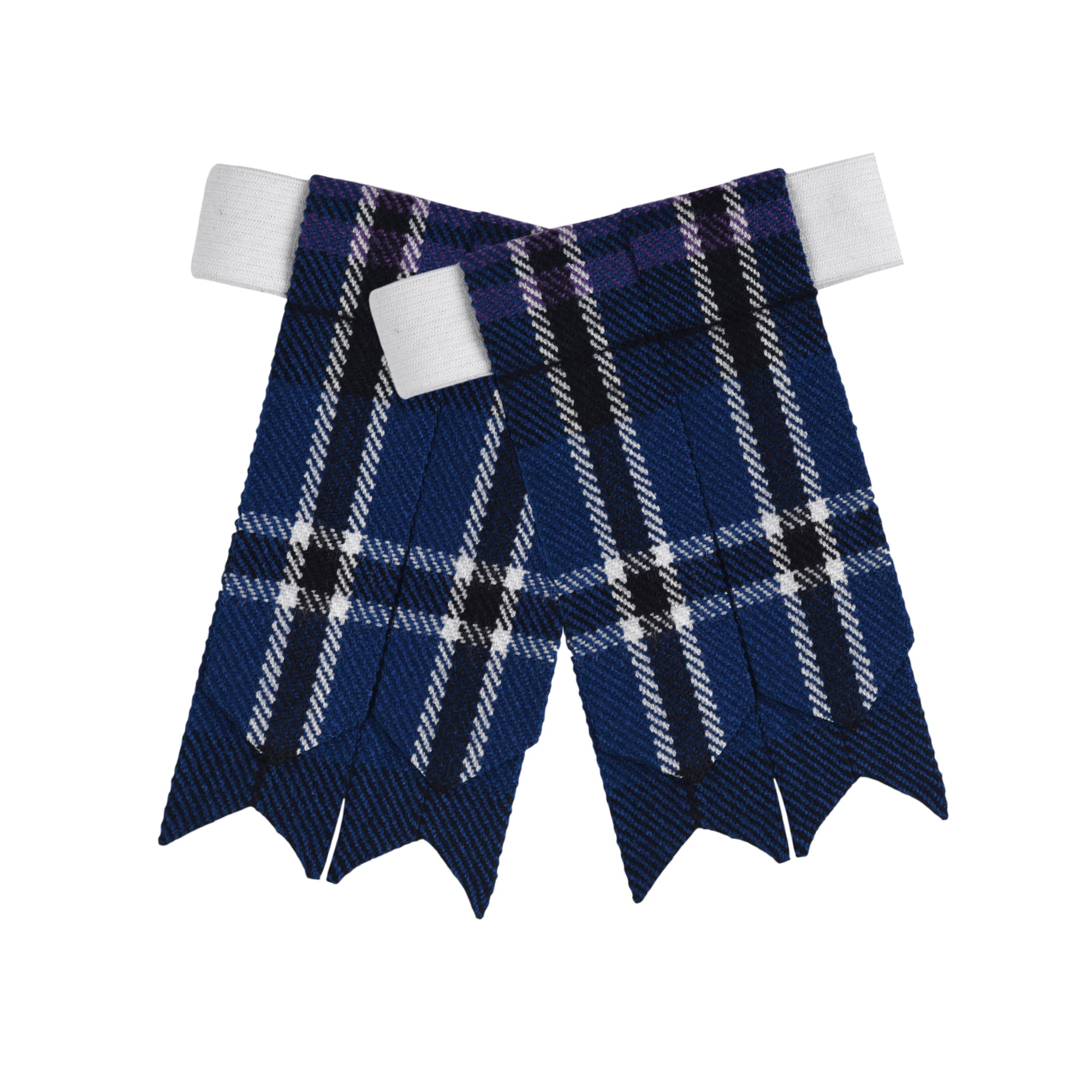 Scottish Tartan Kilt Flashes with Elastic Adjusters