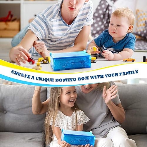 Miniatura 6 de Geiserailie Caja de almacenamiento de resina para dominó, molde epoxi, estuche de almacenamiento de joyería de silicona, para decoración del hogar,