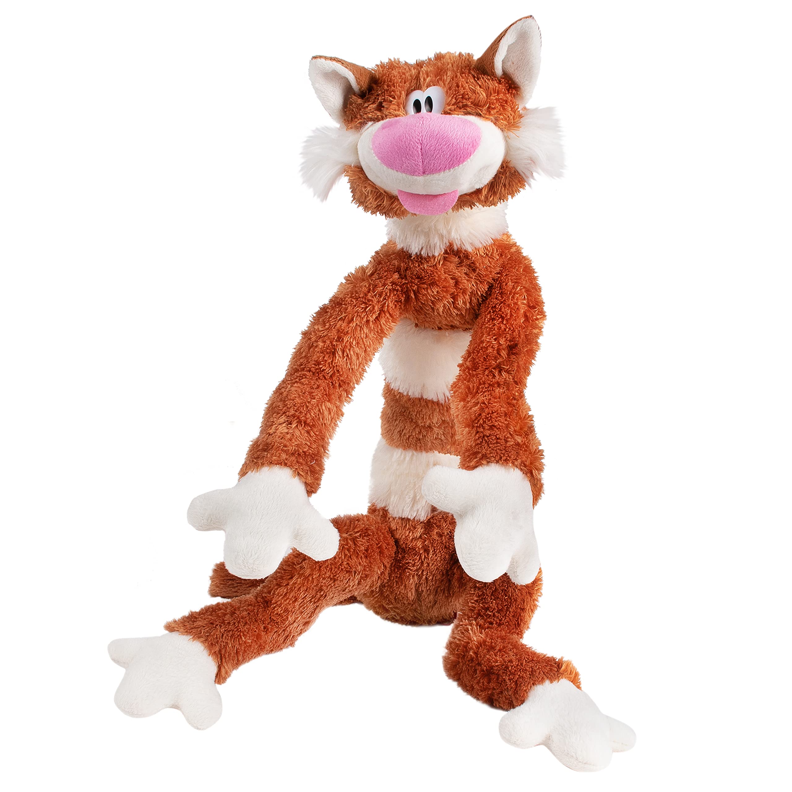 FANCY - Peluche Gato Largo 70 cm, Almohada Peluche para Dormir con Forma de Gato, Peluche Suave y Blandito para Niños 0+ y Adultos, Peluches de Animales