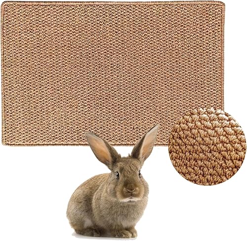 KEYIDE Tapete suave de sisal de conejo, almohadilla para arañazos de conejo, funda de conejillo de indias, cojín para dormir, ropa de cama para