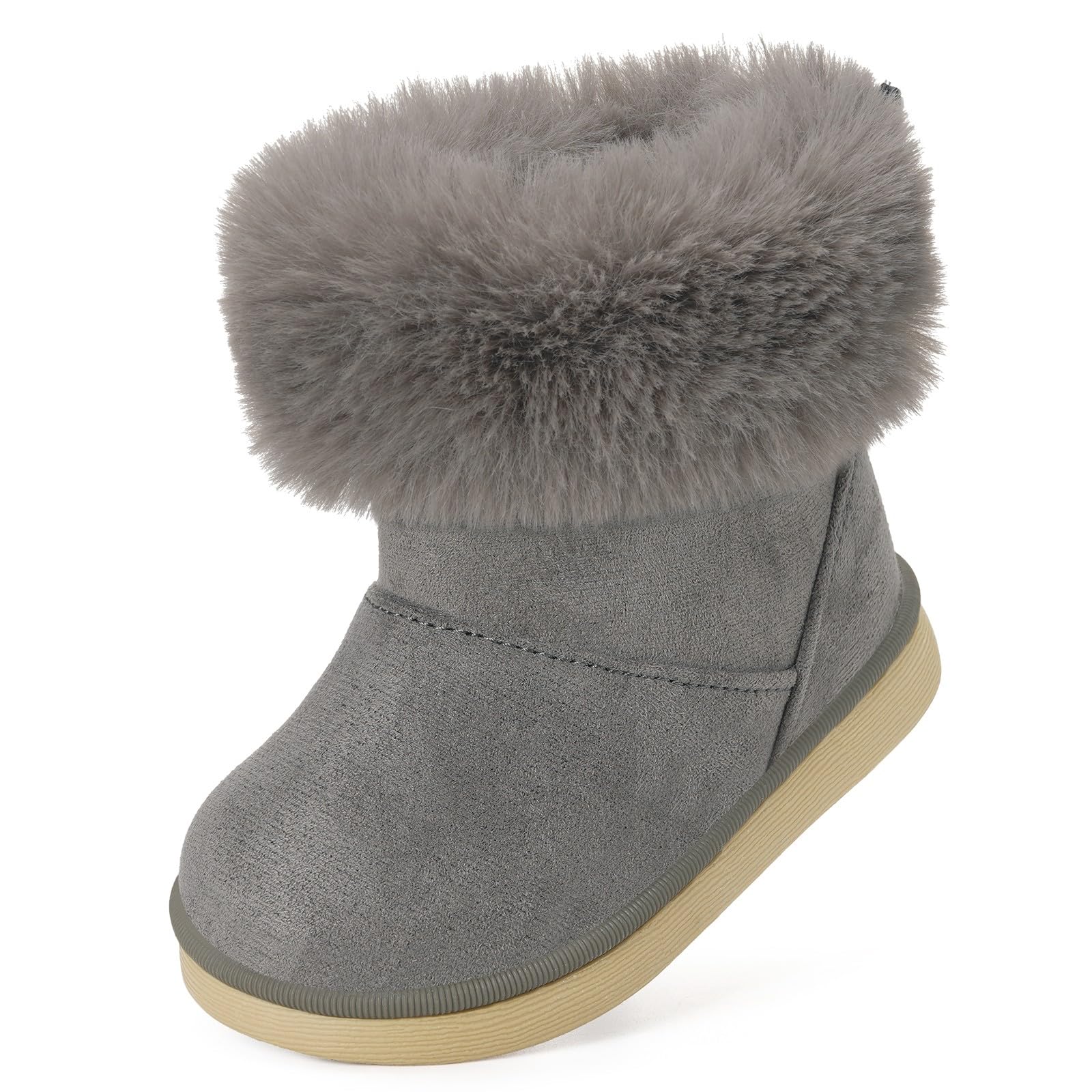 Gaatpot Stivali per Bambine e Ragazze Stivaletti da Neve Ragazzi Fodera Scarpe con Invernali Bambini Stivale con Imbottitura Calda 20-29EU