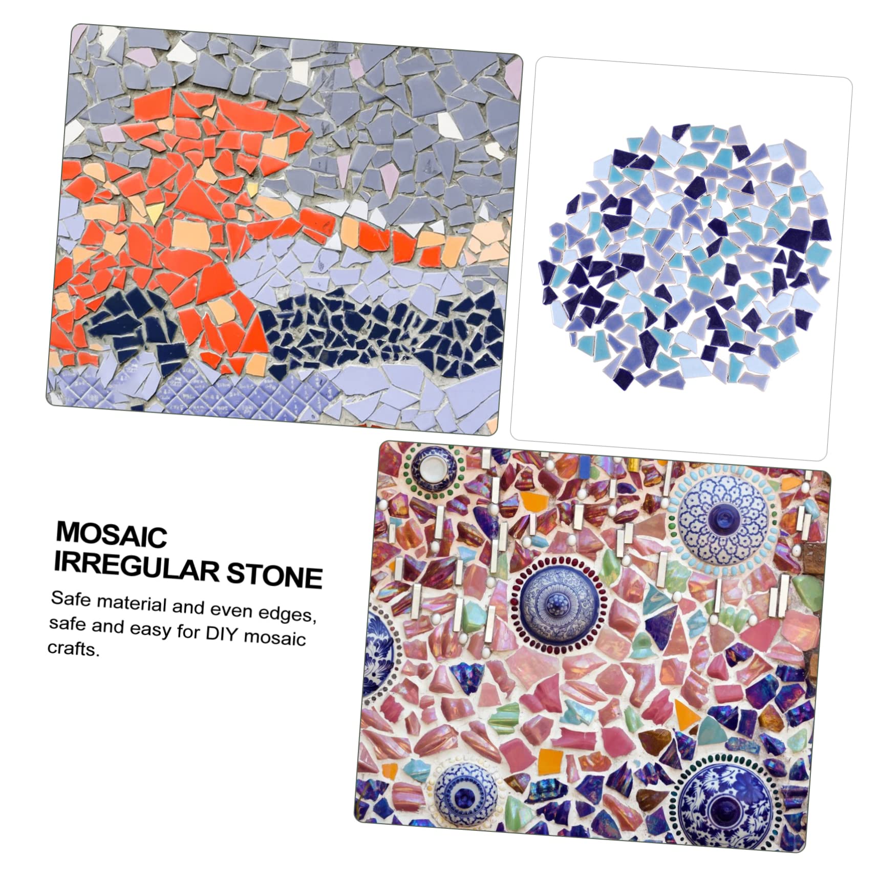 SHINEOFI 10pezzi Mosaico Ceramico Irregolare Piastrelle Colorate Per Decorazioni Fai Da Te Resistenti e Facili Da Utilizzare Ottime Per Creazioni Artigianali e Progetti