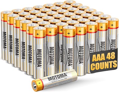 AAA Batteries 48 Pack 1.5V 720mAh Alkaline AAA Battery Long Lasting Power Triple AAA Batteries AAA Sizes for Household Electronic Devices Non-Rechargeable