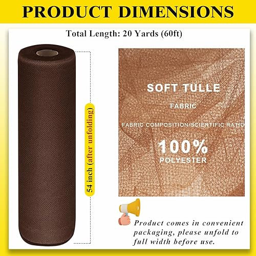 Miniatura 177 de Rollos de tela de tul azul de 54 pulgadas por 20 yardas, perno de carrete de tutú para decoración de bodas, falda tutú de baby shower, envoltura