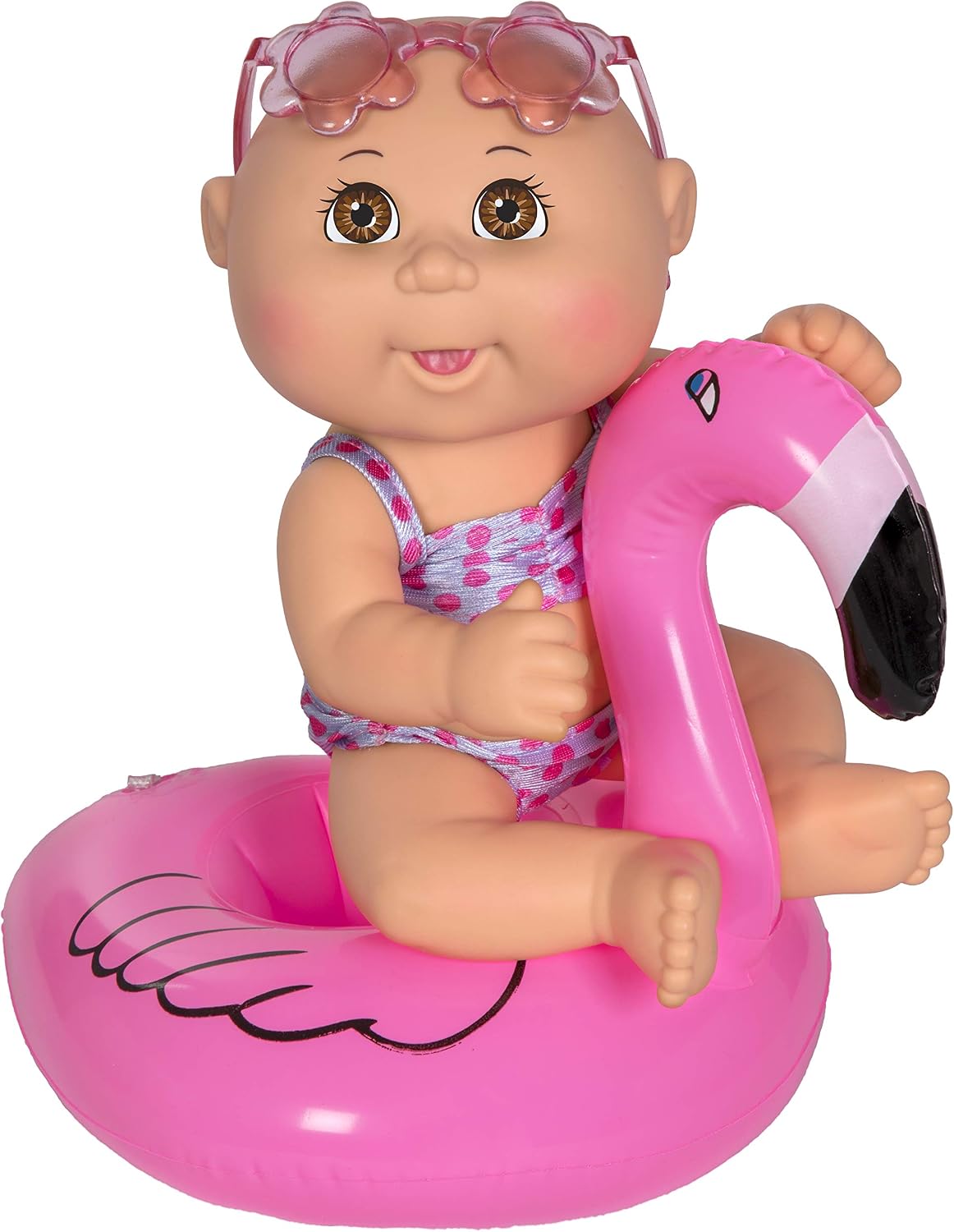 Cabbage Patch Kids 9" Deluxe Splash N' Float - Brown Eye Girl Flamingo